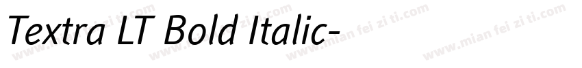 Textra LT Bold Italic字体转换